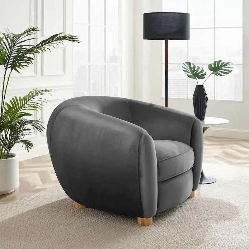 Velvet Accent Armchair