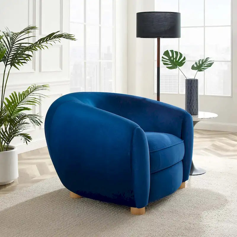 Velvet Accent Armchair