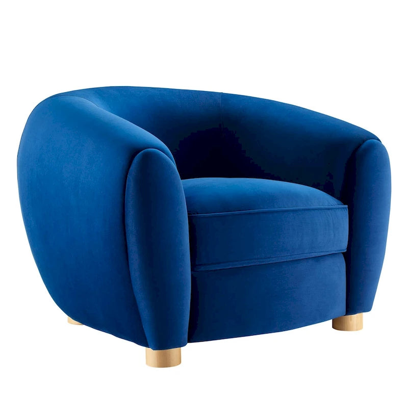 Velvet Accent Armchair