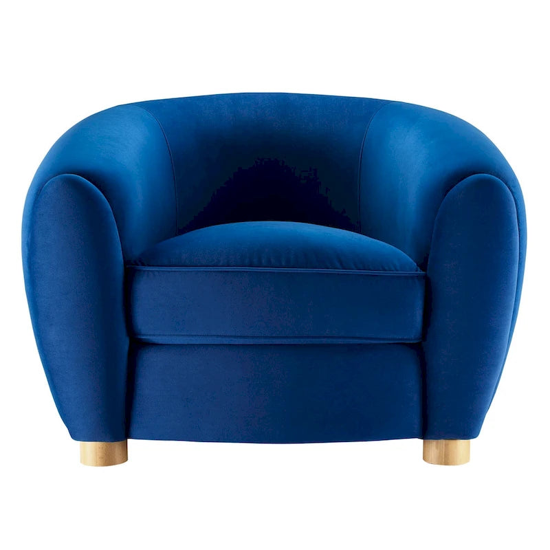 Velvet Accent Armchair