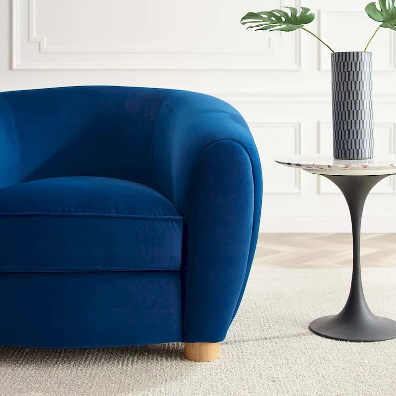 Velvet Accent Armchair