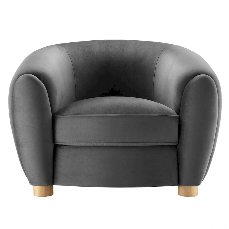 Velvet Accent Armchair