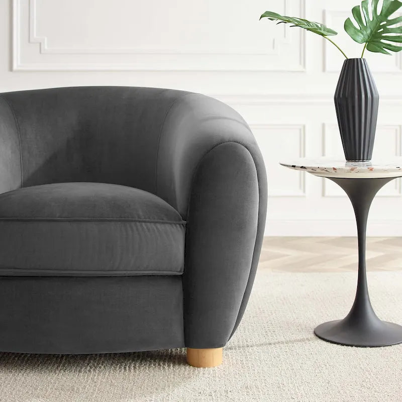 Velvet Accent Armchair