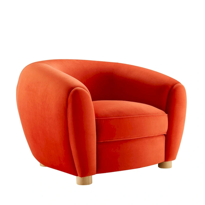 Velvet Accent Armchair