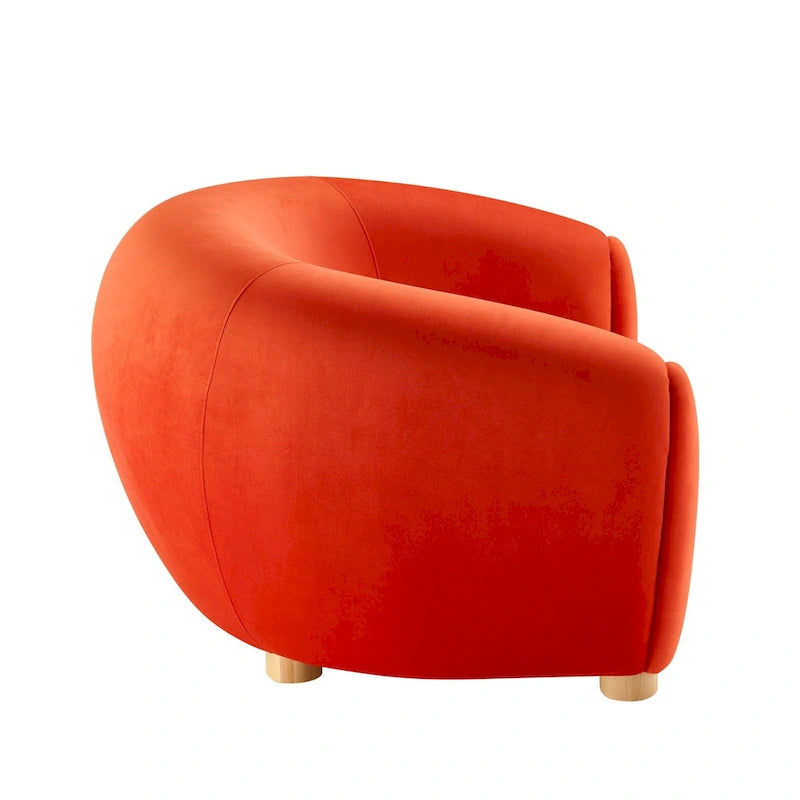 Velvet Accent Armchair