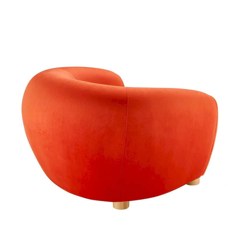 Velvet Accent Armchair