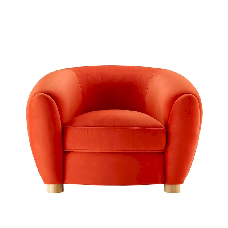 Velvet Accent Armchair
