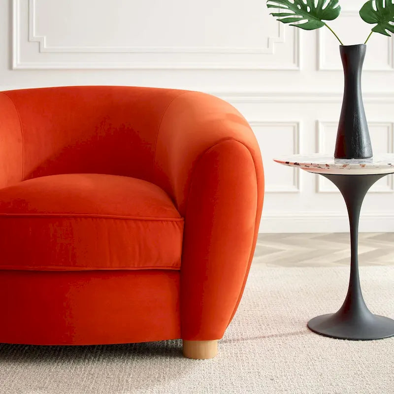 Velvet Accent Armchair