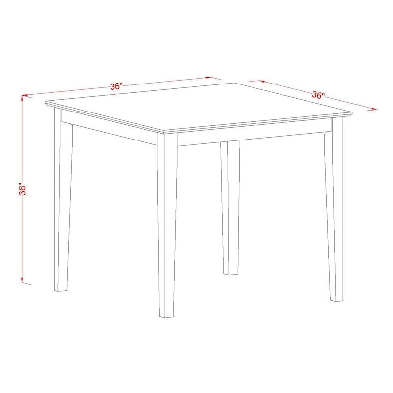 Square Bar Height Counter Table for Small Spaces (Finish Options)