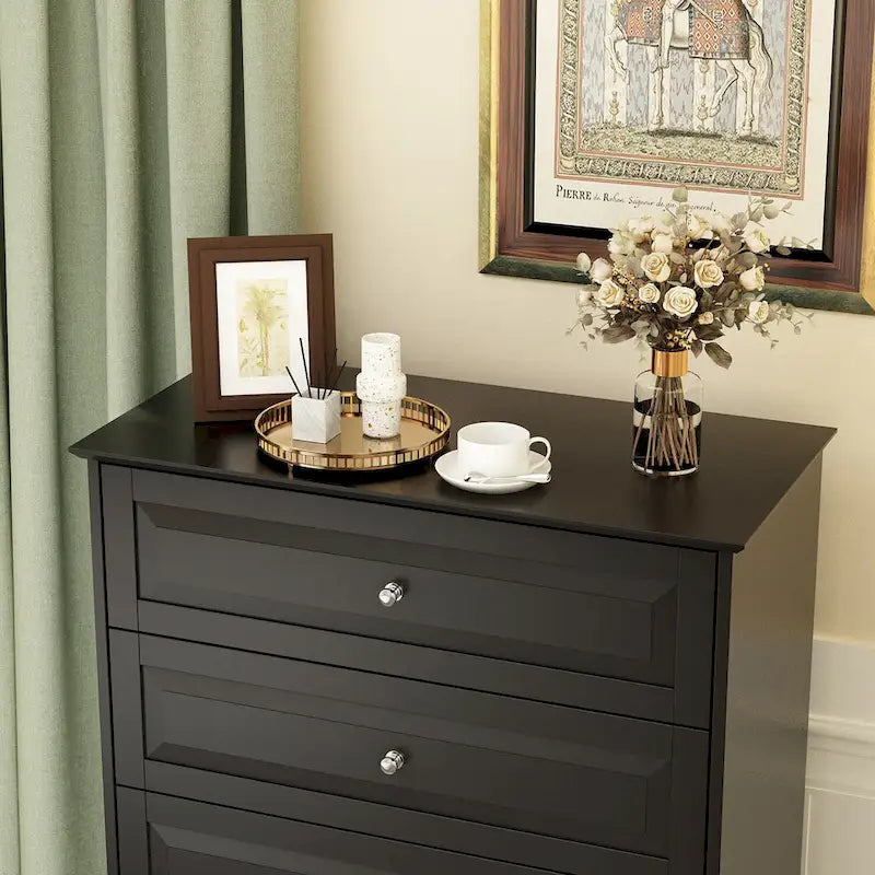 5-Drawer Dresser Chest Tall Storage Cabinet