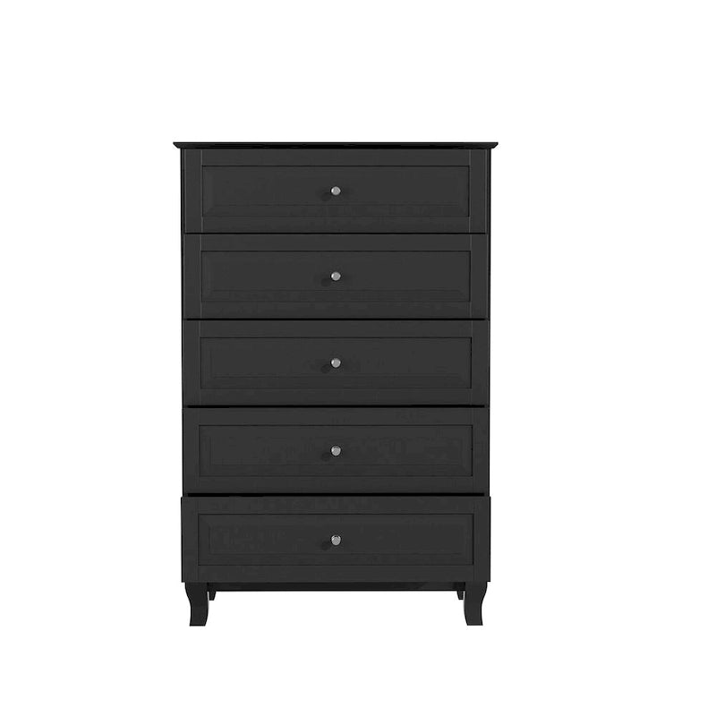 5-Drawer Dresser Chest Tall Storage Cabinet