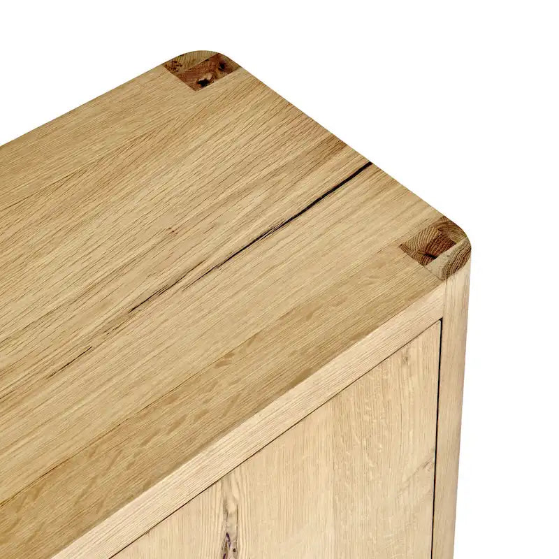 4-Door Oak Buffet - 80Wx22Dx33H