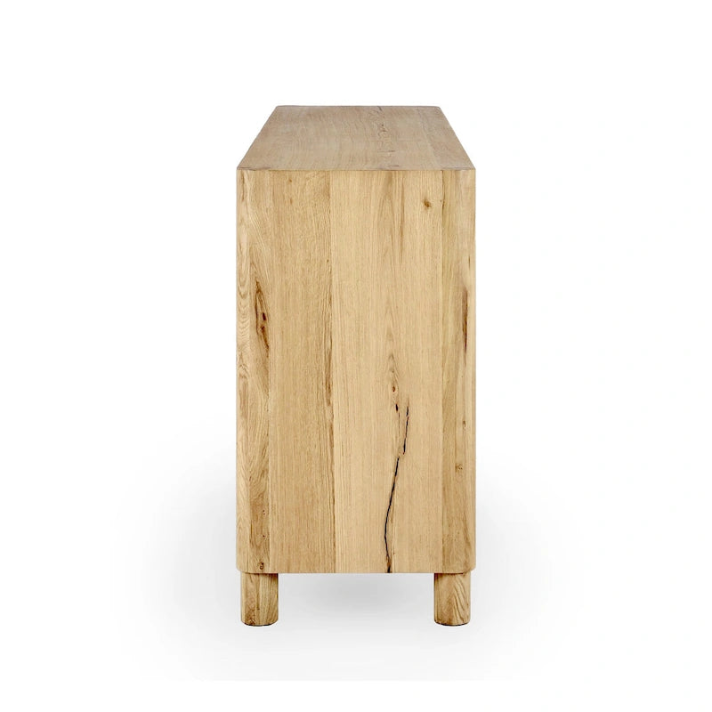 4-Door Oak Buffet - 80Wx22Dx33H