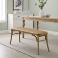 Bentwood Rattan Dining Bench