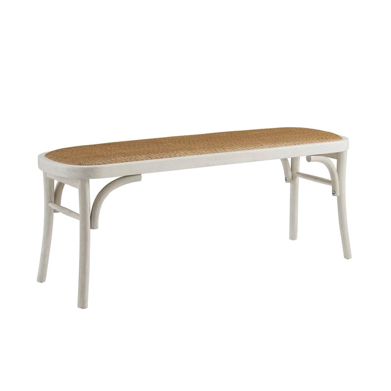 Bentwood Rattan Dining Bench