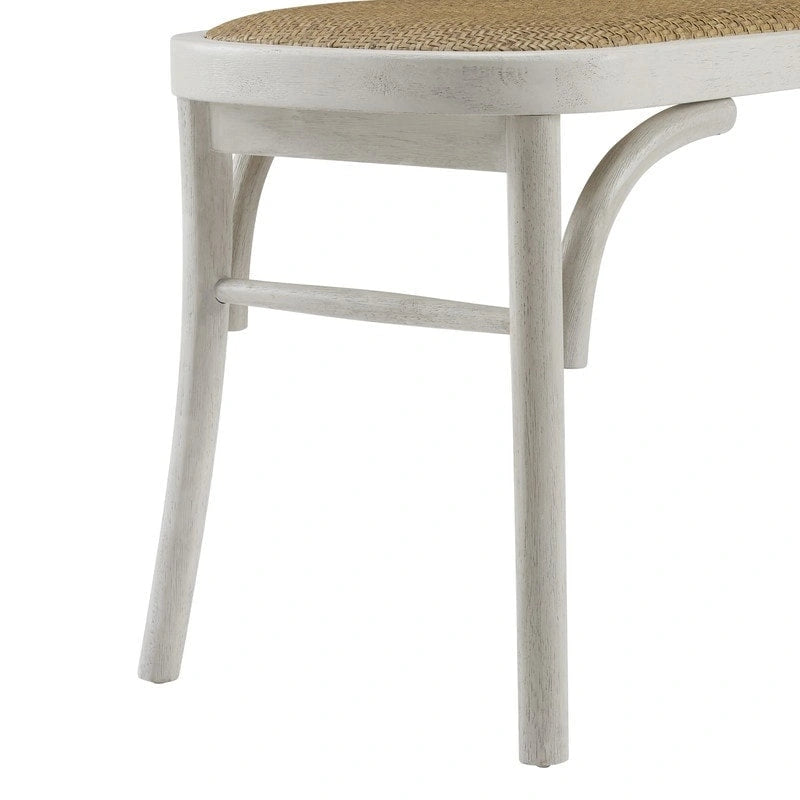 Bentwood Rattan Dining Bench