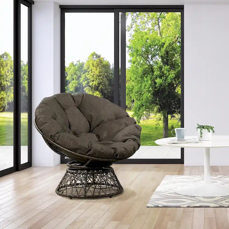 Woven Wicker Papasan Chair