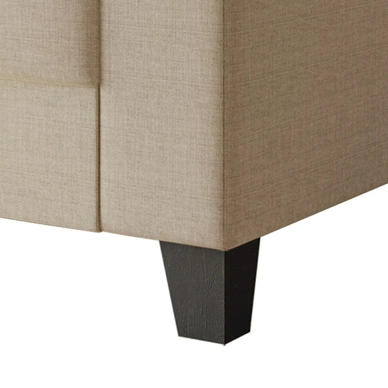 Simple Style Linen Upholstered Sofa