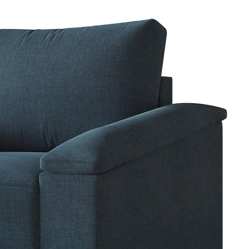Simple Style Linen Upholstered Sofa