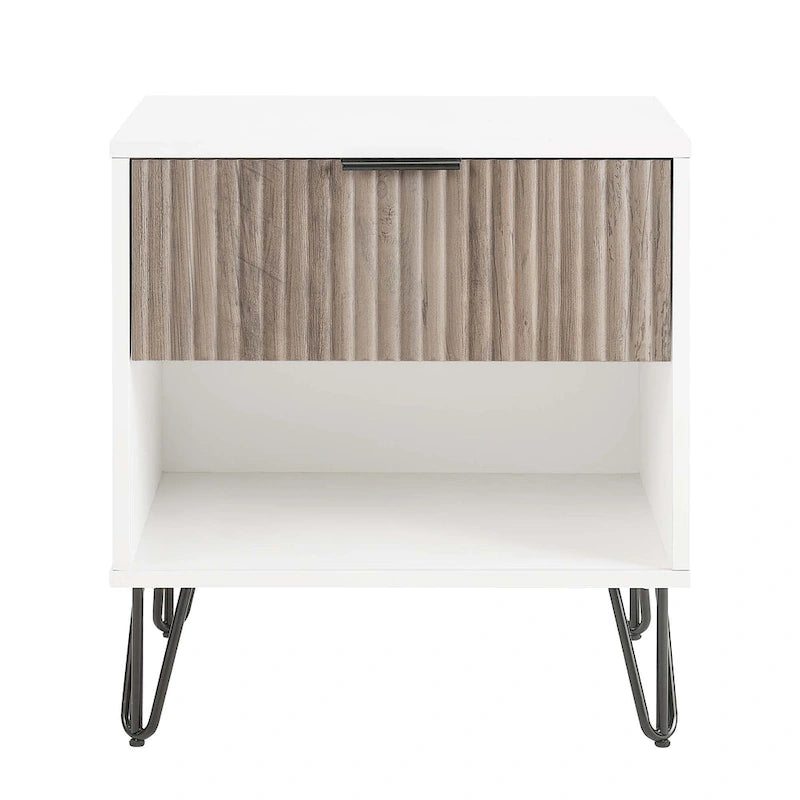 Mid Century Nightstand with 1 Drawer