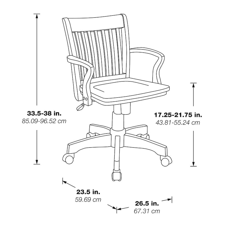 Wood Banker's Chair
