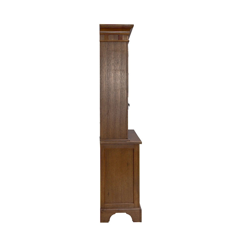 Rustic Oak Buffet and Hutch