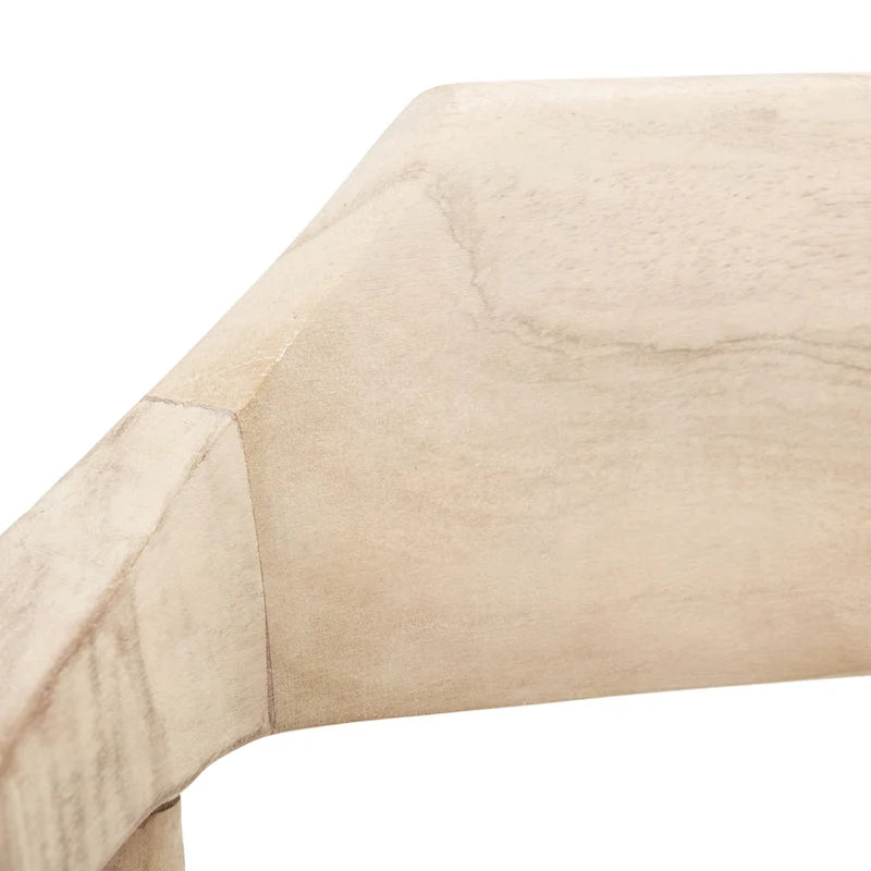 Woven Leather & Solid Wood Accent Chair (Fully Assembled) - 22"W x 20.5"D x 28.5"H