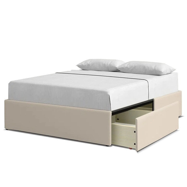 Upholstered Platform 2-Drawer Storage Bed