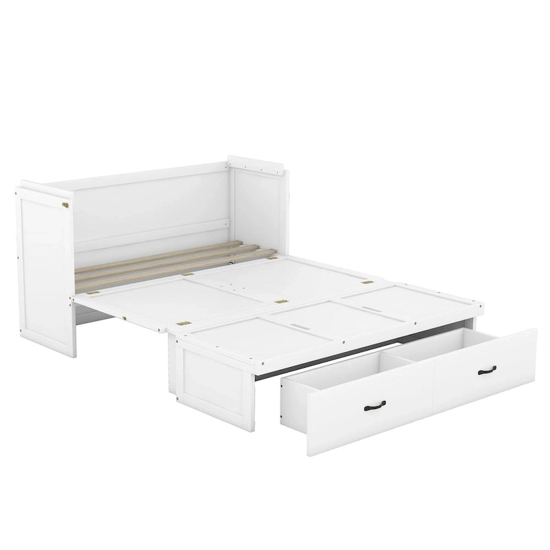 Murphy Bed with USB Port and a Large Drawer