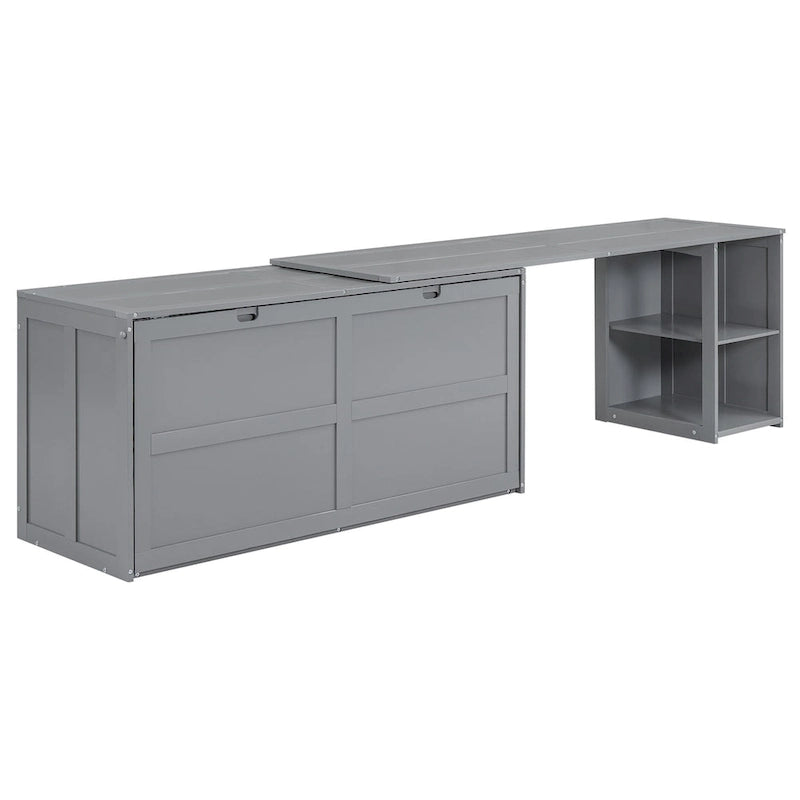 Queen Size Murphy Bed with Rotable Desk