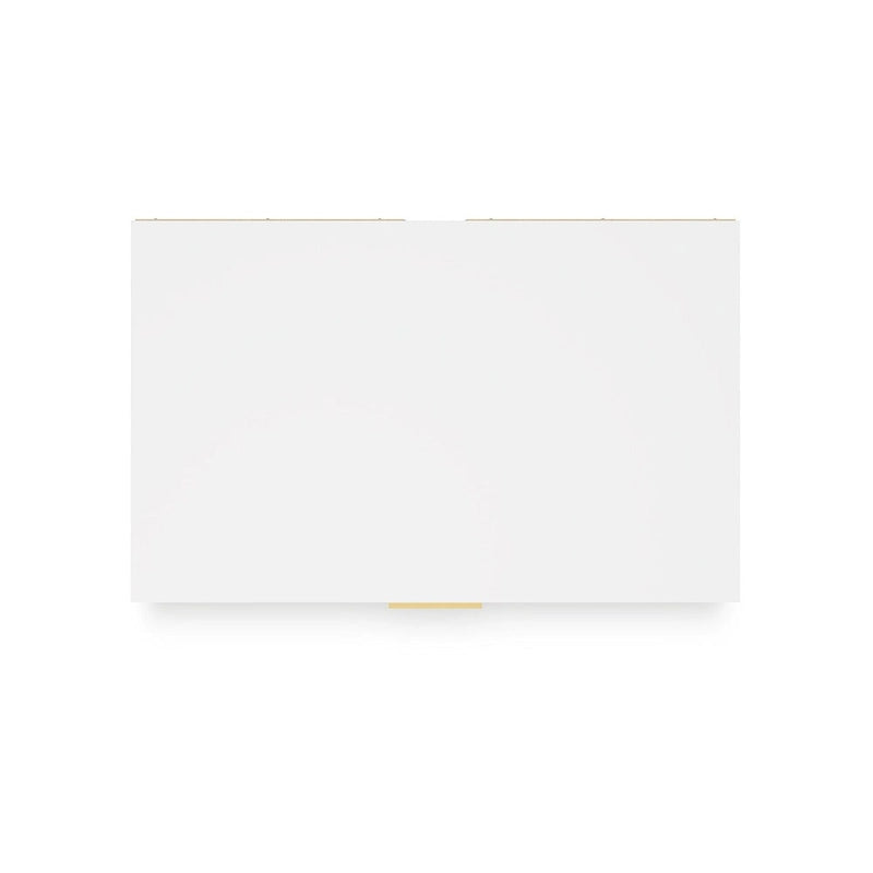White/Gold 5-Drawer Chest