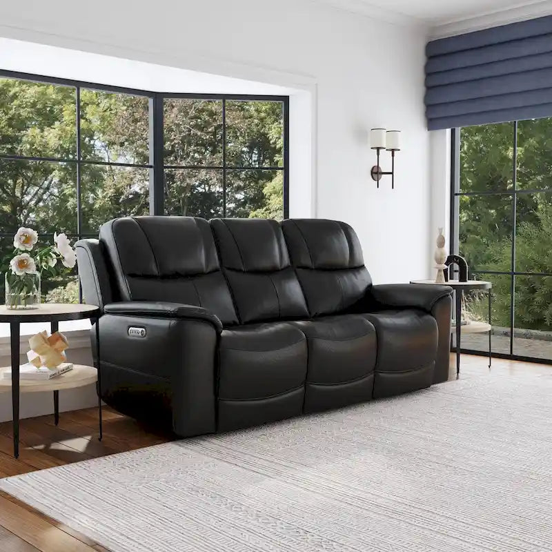 Power Reclining Sofa with Power Headrests & Lumbar