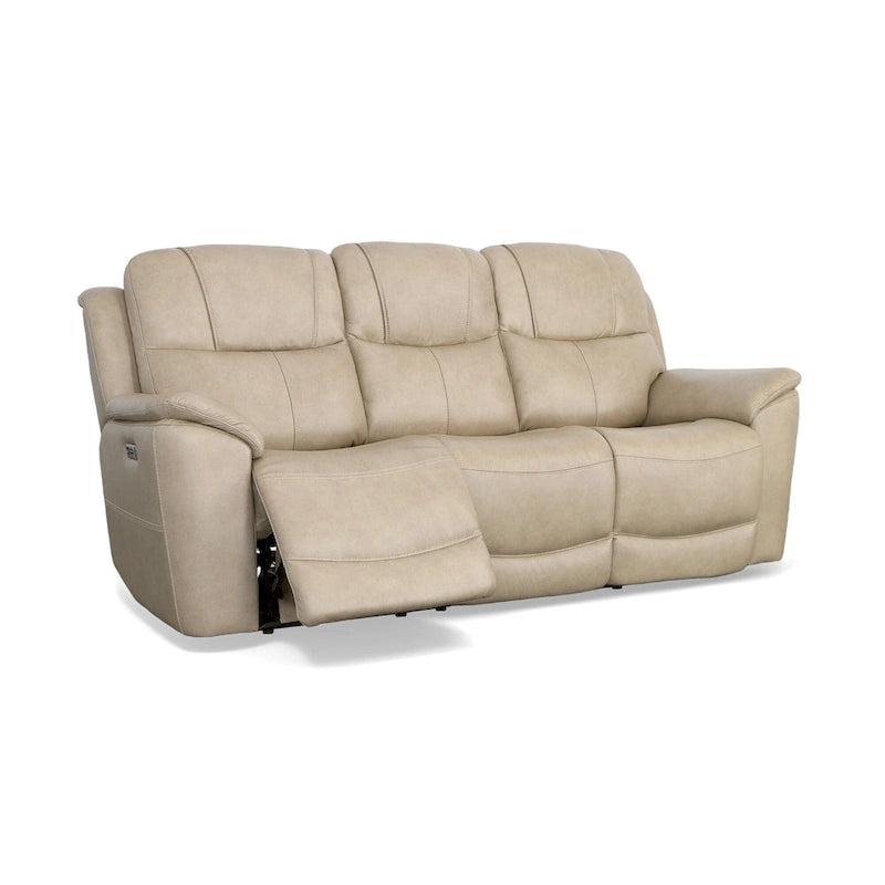 Power Reclining Sofa with Power Headrests & Lumbar