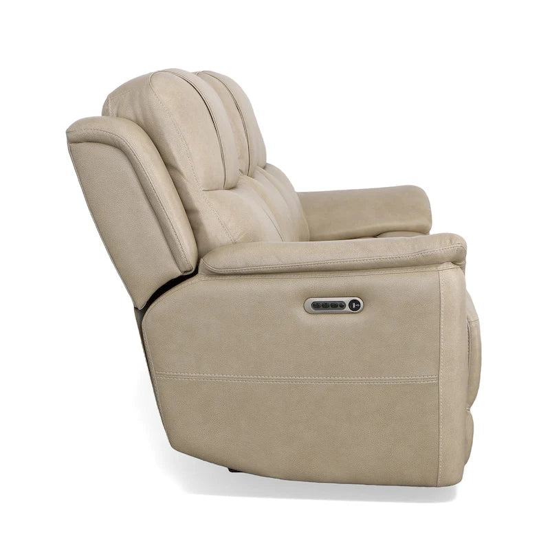 Power Reclining Sofa with Power Headrests & Lumbar