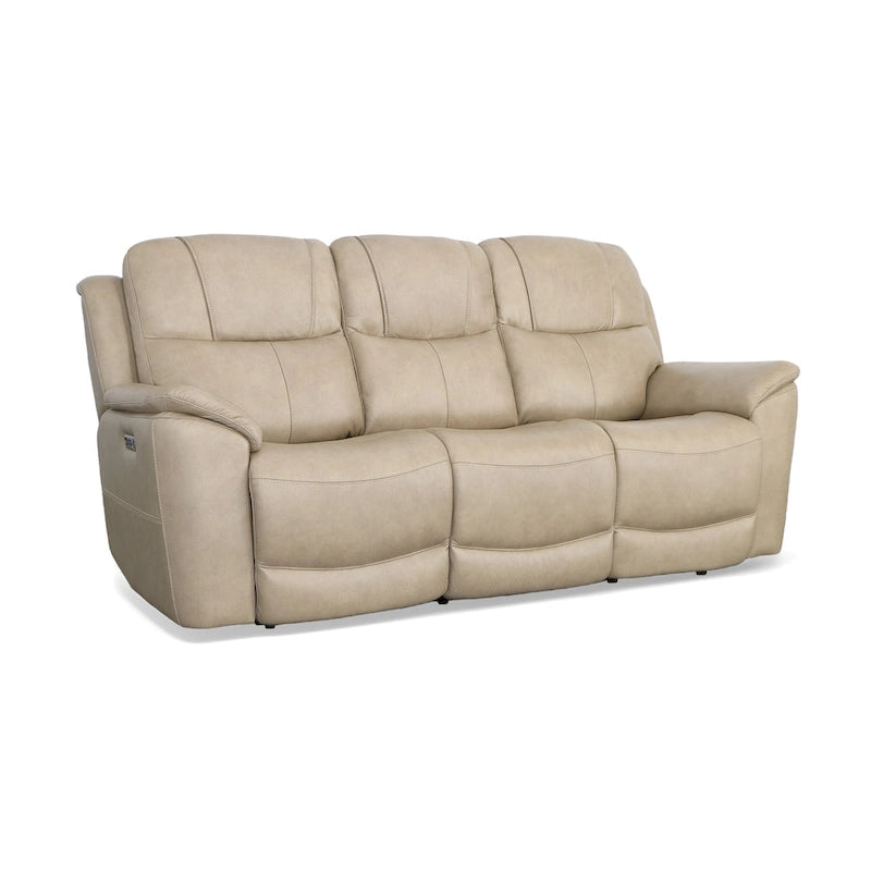 Power Reclining Sofa with Power Headrests & Lumbar