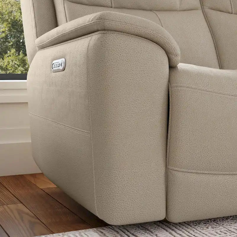 Power Reclining Sofa with Power Headrests & Lumbar