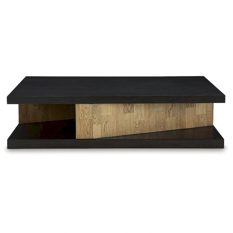 Brown/Beige Coffee Table - 60W x 35D x 16H