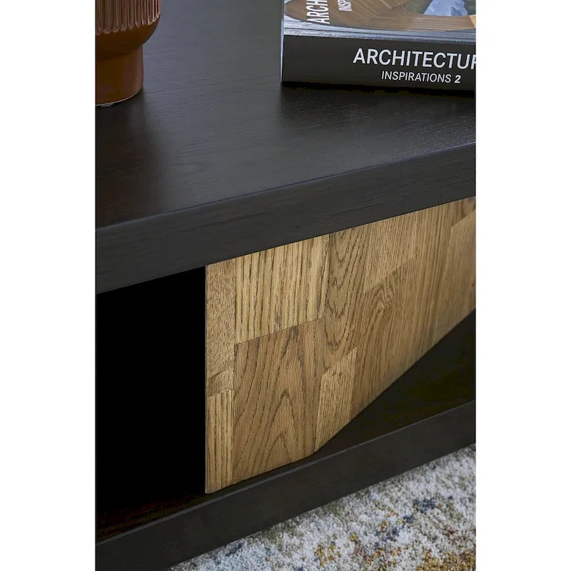 Brown/Beige Coffee Table - 60W x 35D x 16H