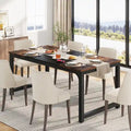 63 Industrial Dining Table for 4-6, Kitchen Table for Dinning Room - 63 L x 31.5 W x 29.53 H